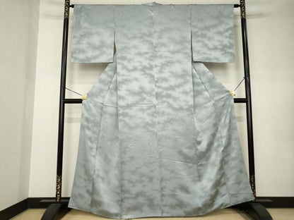 平和屋着物●上質な小紋　霞文　正絹　逸品　AABK0075ck