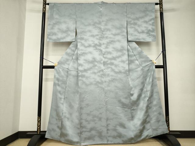 平和屋着物●上質な小紋　霞文　正絹　逸品　AABK0075ck