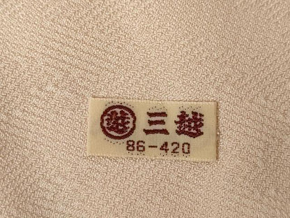 平和屋着物●訪問着　枝花文　金彩　三越扱い　正絹　逸品　AABK0079ck