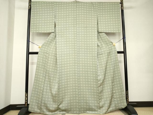 平和屋着物●上質な小紋　飾花文　やまと誂製　正絹　逸品　AABK0088ck