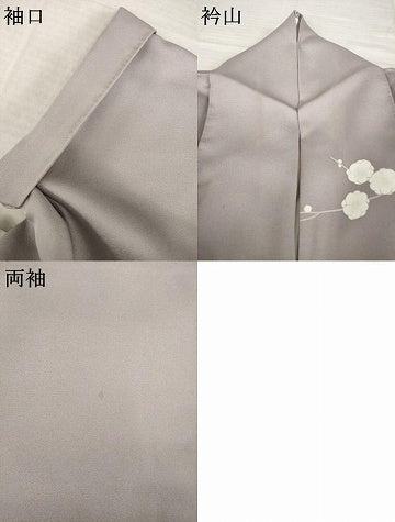 平和屋着物●訪問着　枝花文　暈し染め　金彩　正絹　逸品　AABK0097ck