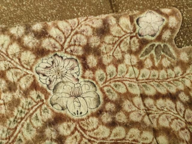 平和屋着物●樋熊哲也　訪問着　辻が花　絞り　手描き　訪問着　辻が花　雲取り花文　正絹　逸品　AABK0100ck