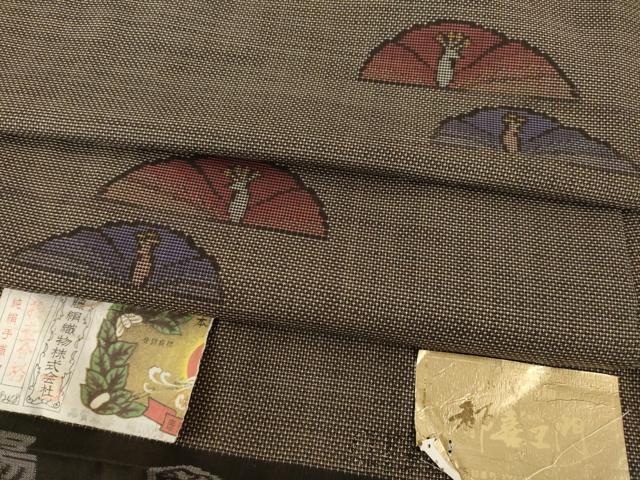平和屋着物●都喜ヱ門　本場大島紬　カタス9マルキ　メリンスカラー　明石直子作　藤絹織物謹製　証紙付き　正絹　逸品　AABK0102ck