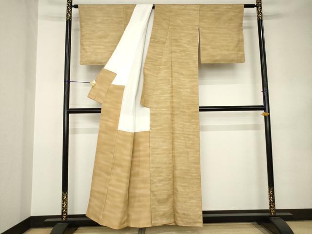 平和屋着物●石川県指定無形文化財　牛首紬　白山工房　手織り　霞文　暈し染め　正絹　逸品　AABK0111ck