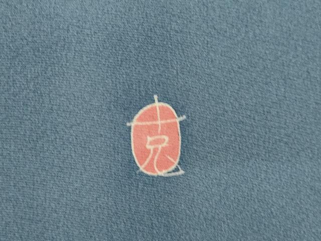 平和屋着物●本加賀友禅作家　南克治　訪問着　草花文　正絹　逸品　AABK0119ck