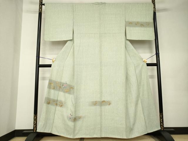 平和屋着物●訪問着　橘　金彩　正絹　逸品　AABK0128ck