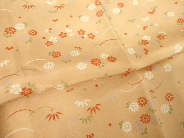 平和屋着物●長襦袢　袷　芝花文　正絹　逸品　AABK0136ck