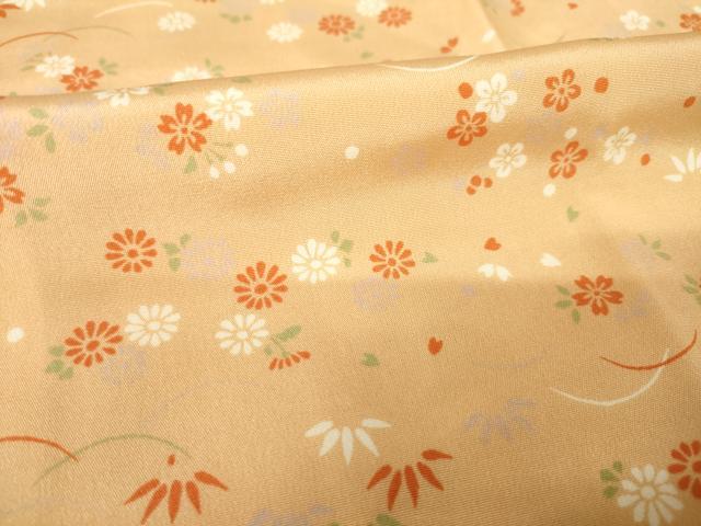 平和屋着物●長襦袢　袷　芝花文　正絹　逸品　AABK0136ck