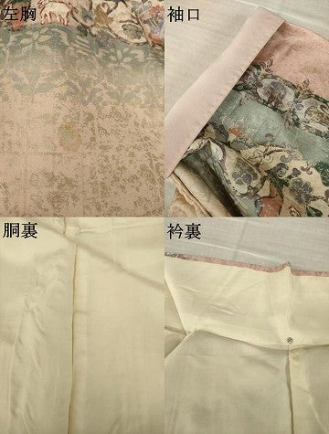 平和屋着物●訪問着　作家物　古代壁画文様　正絹　逸品　AABK0140ck