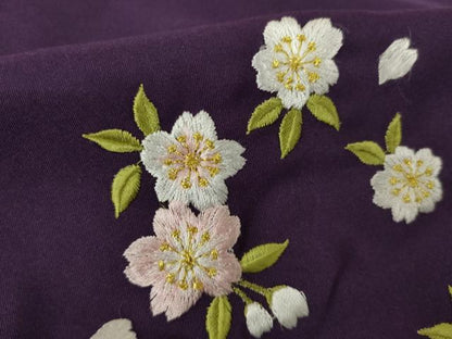 平和屋着物●女性　行灯袴　総刺繍　舞桜文　洗える着物　AABK0148ck