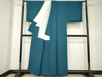 平和屋着物●上質な色無地　褐返色　正絹　逸品　AABK0153ck