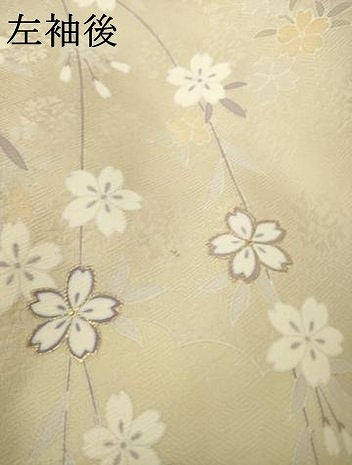 平和屋着物●訪問着　駒刺繍　貝桶花文　正絹　逸品　AABK0157ck
