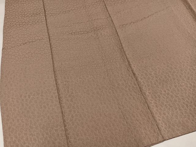 平和屋着物●上質な色無地　霞地紋　梅染色　正絹　逸品　AABK0162ph