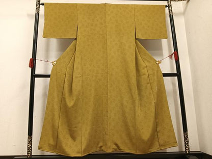 平和屋着物●重要無形文化財　人間国宝　中村勇二郎　江戸小紋　国宝平等院雲中供養菩薩像五十二　正絹　逸品　AABK0163ph