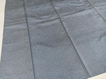 平和屋着物●お召　流水文　正絹　逸品　AABK0167ph