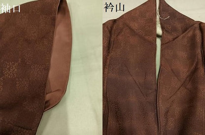 平和屋着物●上質な小紋　市松文様　正絹　逸品　AABK0169ph
