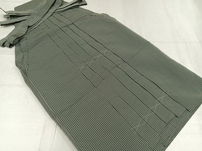 平和屋着物●男性　行灯袴　縞　正絹　逸品　未使用　AABK0180ph