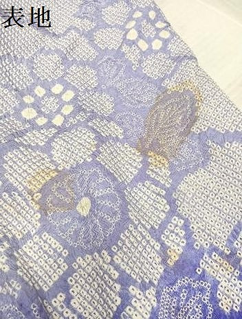 平和屋着物●豪華振袖　総絞り　御所車花文　正絹　逸品　AABK0183ph
