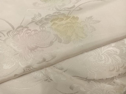 平和屋着物●振袖用長襦袢　無双仕立て　花地紋　暈し染め　正絹　逸品　AABK0186ph