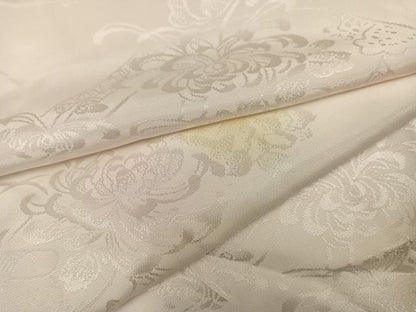 平和屋着物●振袖用長襦袢　無双仕立て　花地紋　暈し染め　正絹　逸品　AABK0186ph