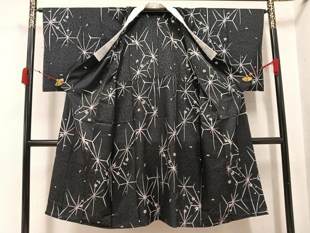 平和屋着物●長襦袢　無双仕立て　舞桜文　正絹　逸品　未使用　AABK0187ph