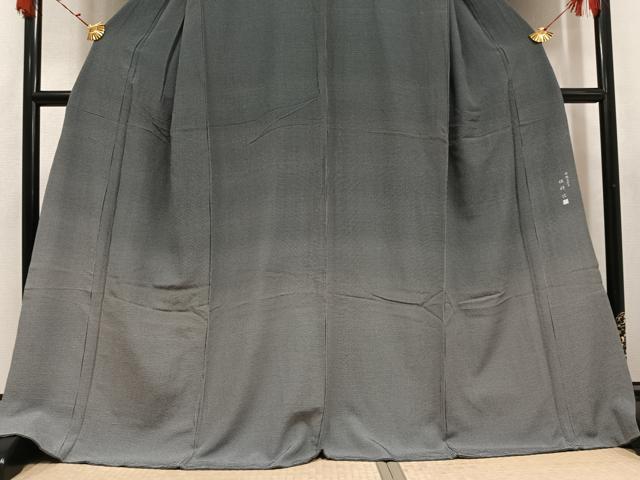 平和屋着物●伝統工芸士　保科信　江戸小紋　訪問着　霞文　正絹　逸品　AABK0197ph