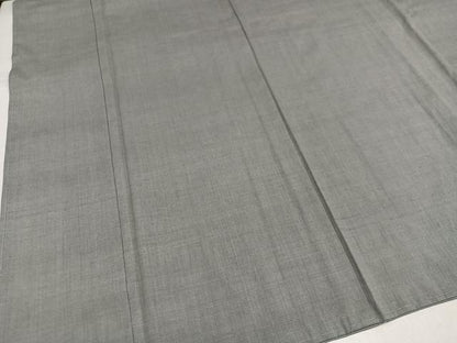 平和屋着物●結城紬　色無地　潤色　正絹　逸品　AABK0198ph