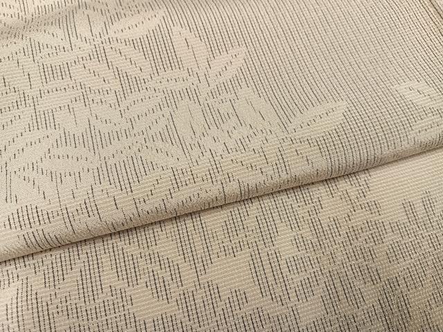 平和屋着物●お召　訪問着　草花文　正絹　逸品　AABK0201ph