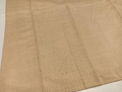 平和屋着物●結城紬　色無地　蜂蜜色　証紙付き　正絹　逸品　AABK0216ph
