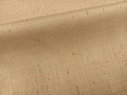 平和屋着物●結城紬　色無地　蜂蜜色　証紙付き　正絹　逸品　AABK0216ph