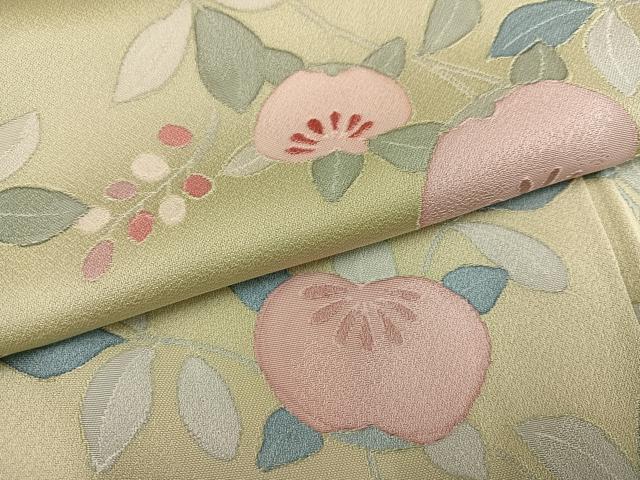 平和屋着物●上質な小紋　地紋起こし　橘　正絹　逸品　AABK0224ph