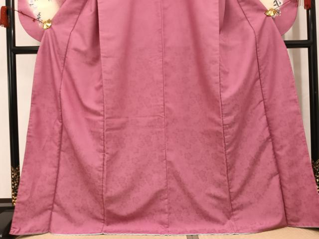平和屋着物●小振袖　二尺袖　舞桜　暈し染め　洗える着物　AABK0228ph