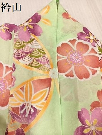 平和屋着物●小振袖　二尺袖　舞桜　洗える着物　AABK0230ph