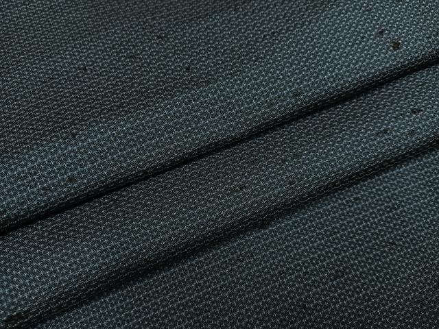 平和屋着物●男性　紬　アンサンブル　100亀甲　総詰め　正絹　逸品　AABK0250ph