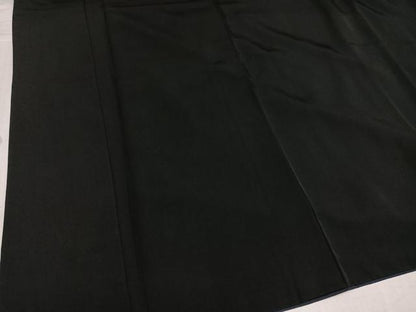 平和屋着物●男性　黒紋付・羽織セット　正絹　逸品　AABK0253ph