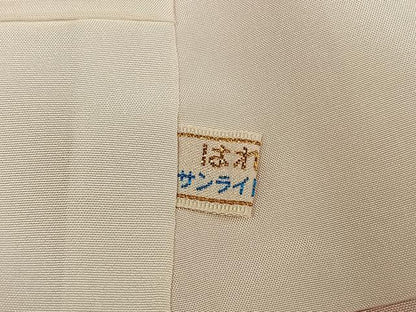 平和屋着物●訪問着　友禅　花鳥文　暈し染め　正絹　逸品　AABK0261ph