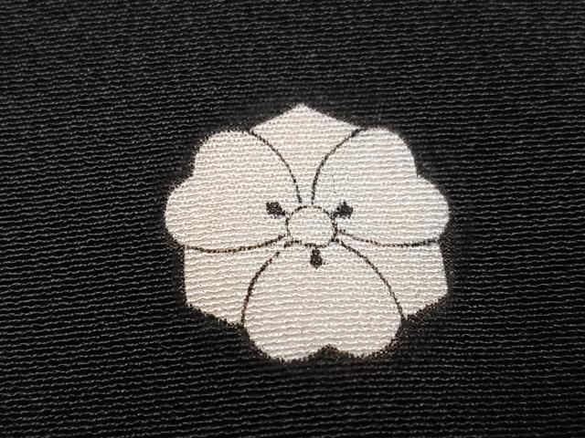 平和屋着物●豪華黒留袖　駒刺繍　群れ鶴草花宝尽くし　金彩　正絹　逸品　AABK0263ph