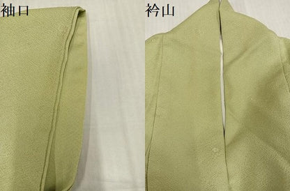 平和屋着物●上質な色無地　花地紋　木蘭色　正絹　逸品　AABK0267ph