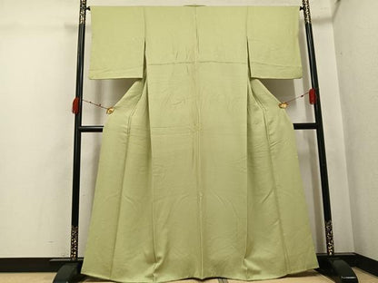 平和屋着物●上質な色無地　花地紋　木蘭色　正絹　逸品　AABK0267ph