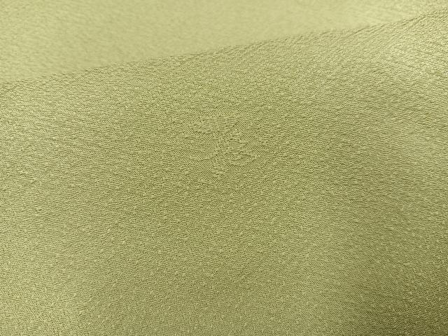 平和屋着物●上質な色無地　花地紋　木蘭色　正絹　逸品　AABK0267ph
