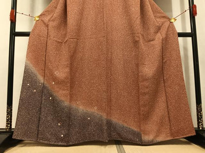平和屋着物●訪問着　刺繍　箔散らし　暈し染め　金銀糸　正絹　逸品　未使用　AABK0268ph