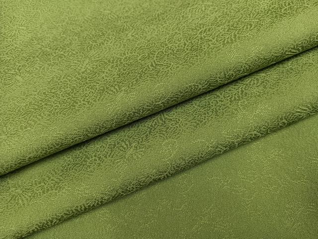 平和屋着物●上質な色無地　花唐草地紋　根岸色　正絹　逸品　AABK0270ph