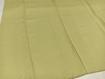 平和屋着物●本草木染作家　瑞鳳　色無地　紋意匠　蒸栗色　正絹　逸品　AABK0284ph