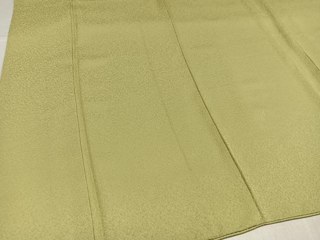 平和屋着物●本草木染作家　瑞鳳　色無地　紋意匠　蒸栗色　正絹　逸品　AABK0284ph