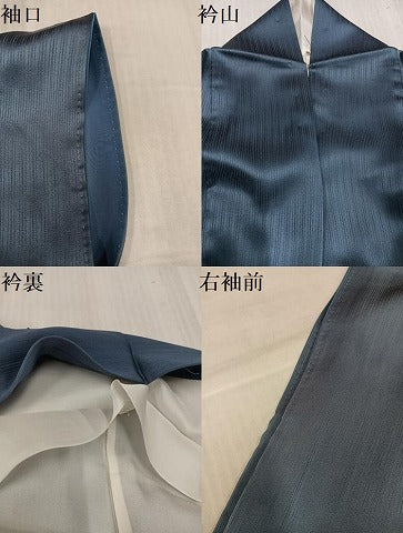 平和屋着物●染色作家　青木龍雲　訪問着　手描き　水玉　花　暈し染め　金彩　正絹　逸品　AABK0286ph
