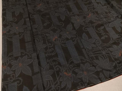 平和屋着物●本場大島紬　7マルキ　更紗唐草文　正絹　逸品　未使用　AABK0300ph