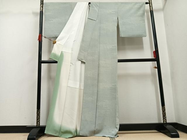 平和屋着物●東京染伝統工芸士　金田昇　江戸小紋　寄せ小紋柄　正絹　逸品　AABK0301ph