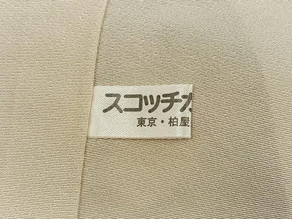 平和屋着物●訪問着 中国三大刺繍 汕頭刺繍 スワトウ刺繍 総刺繍 風景草花文 金糸 丹後ちりめん 反端付き 正絹 逸品 未使用 AABK0306ph