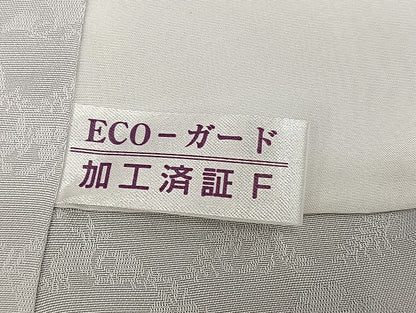平和屋着物●華道家　假屋崎省吾プロデュース　きものの世界　訪問着　枝花シルエット　金銀彩　ロング丈　正絹　逸品　AABK0307ph