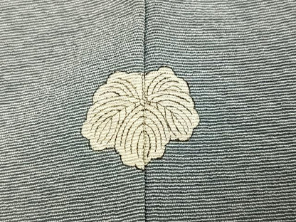 平和屋着物●上質な色無地　嶺雲　豆がら茶色　丹後ちりめん　反端付き　正絹　逸品　未使用　AABK0312ph